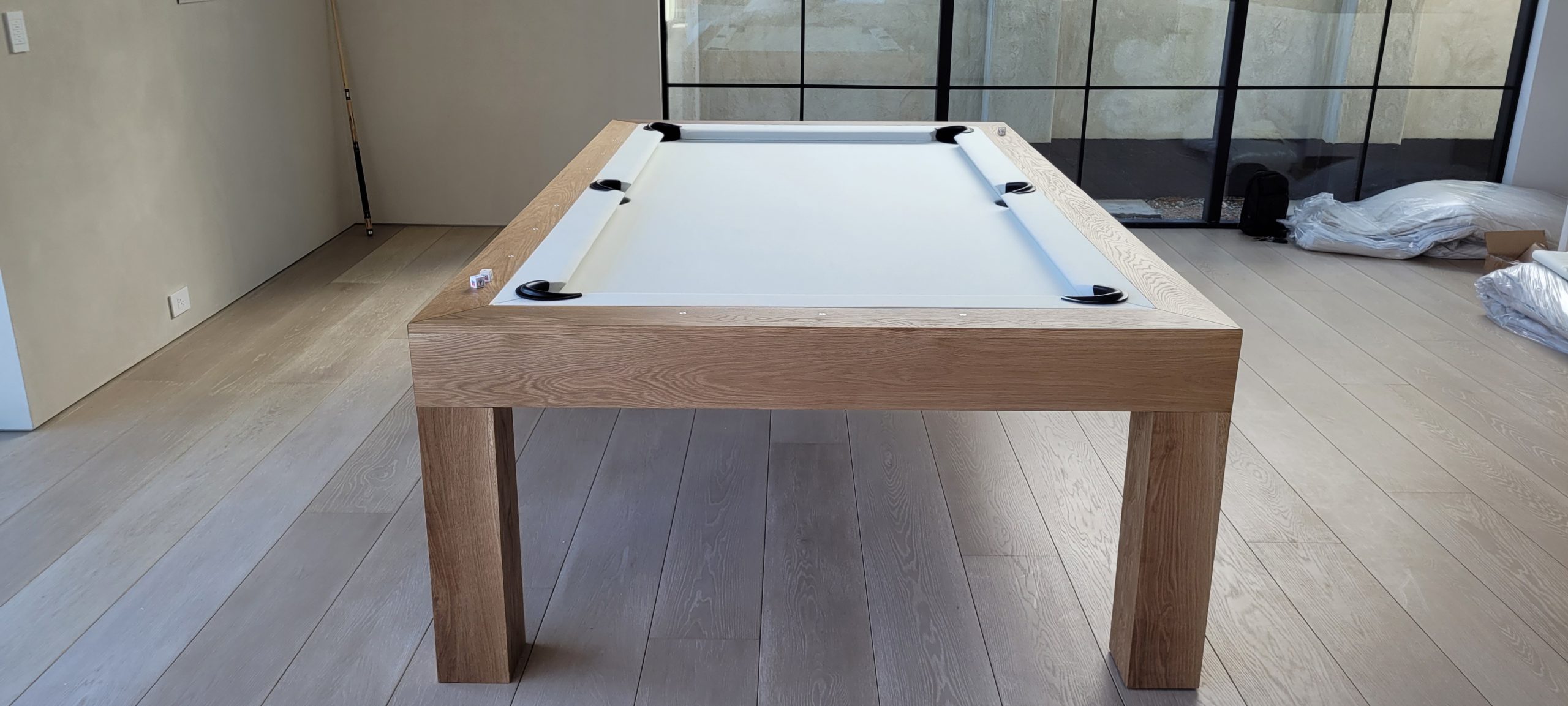 MODEL MODERN NATURAL RIFT WHITE OAK POOL TABLE - Image 3