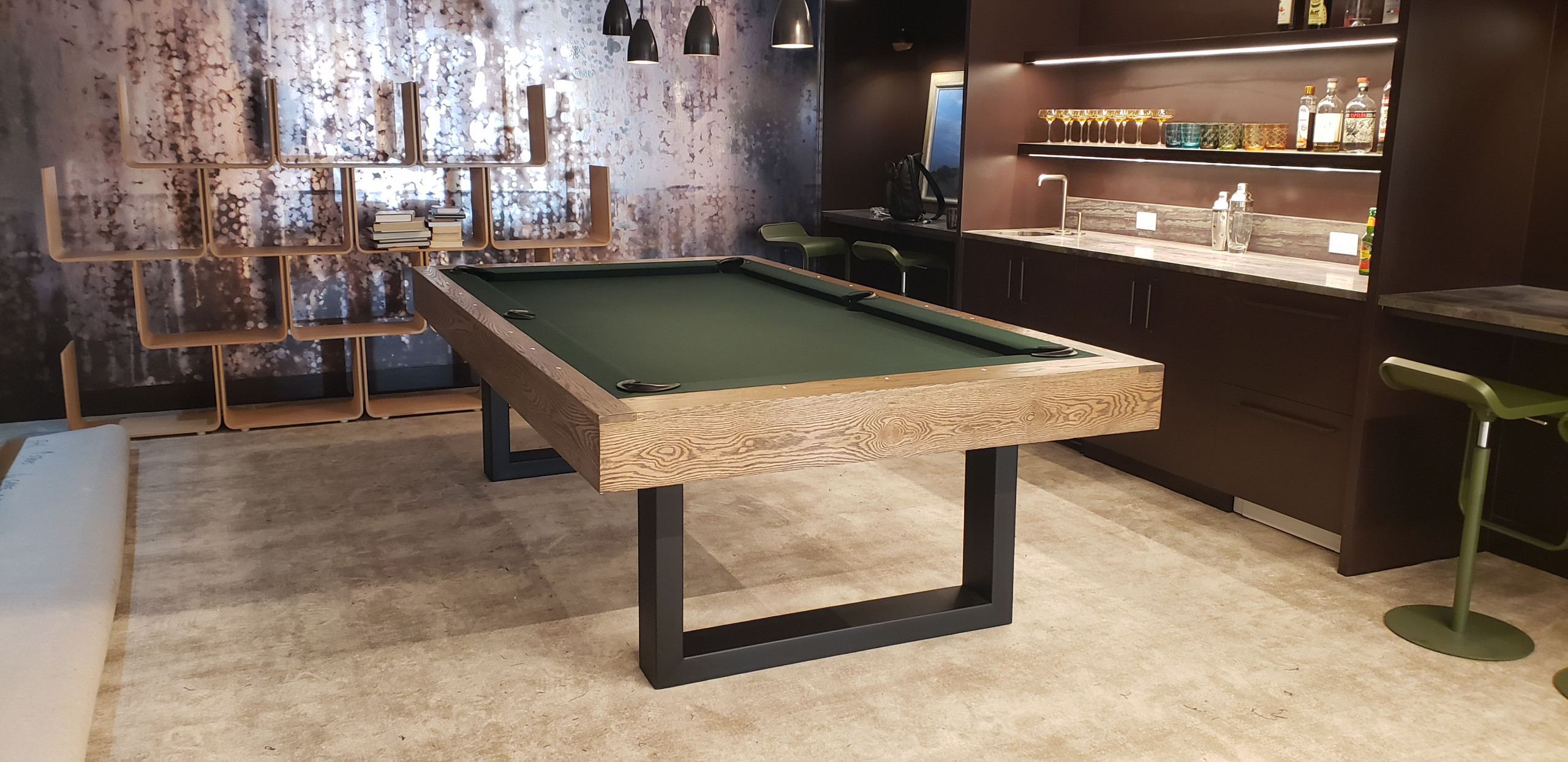 modern pool tables, custom pool tables, american made billiards mfg