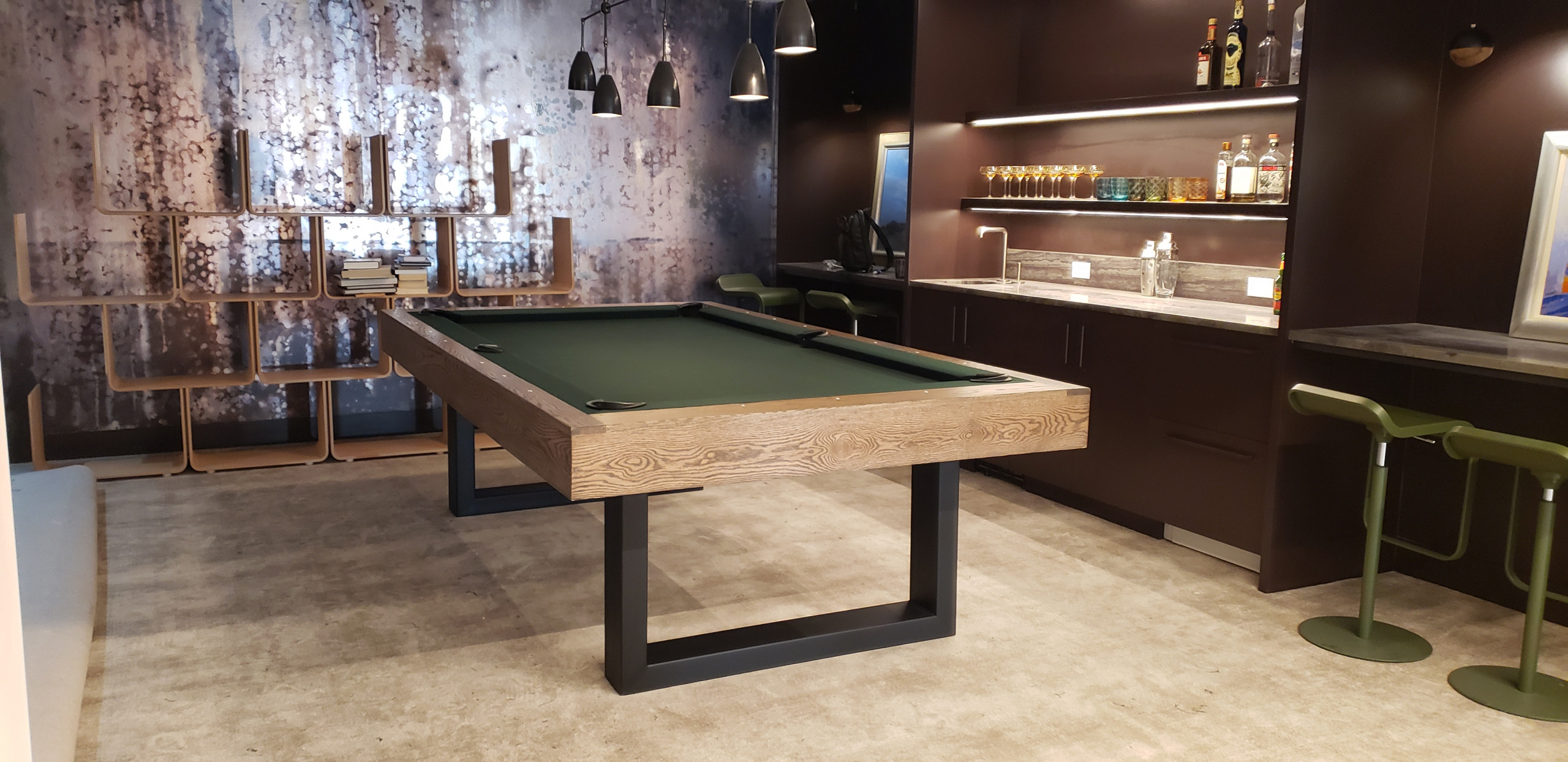 modern pool tables, custom pool tables, american made billiards mfg