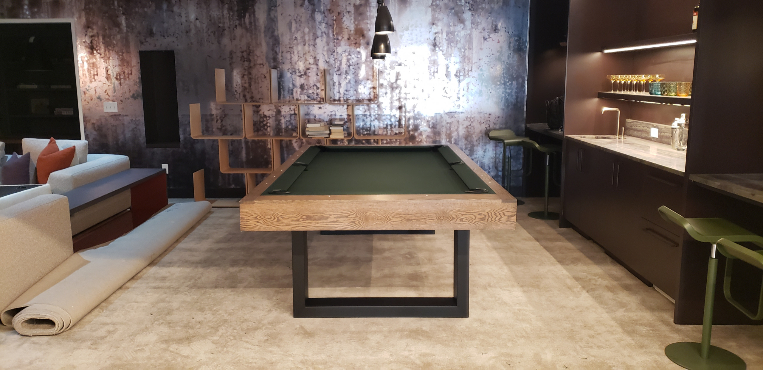 modern pool tables, custom pool tables, american made billiards mfg