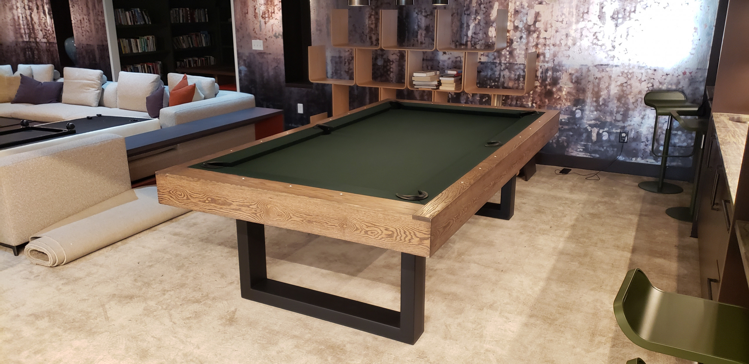 modern pool tables, custom pool tables, american made billiards mfg