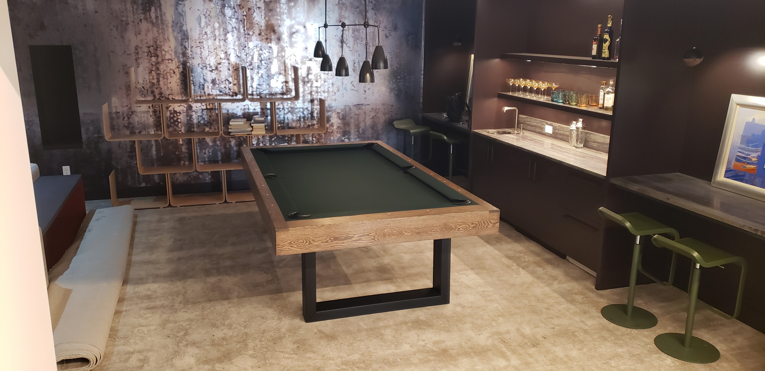 modern pool tables, custom pool tables, american made billiards mfg