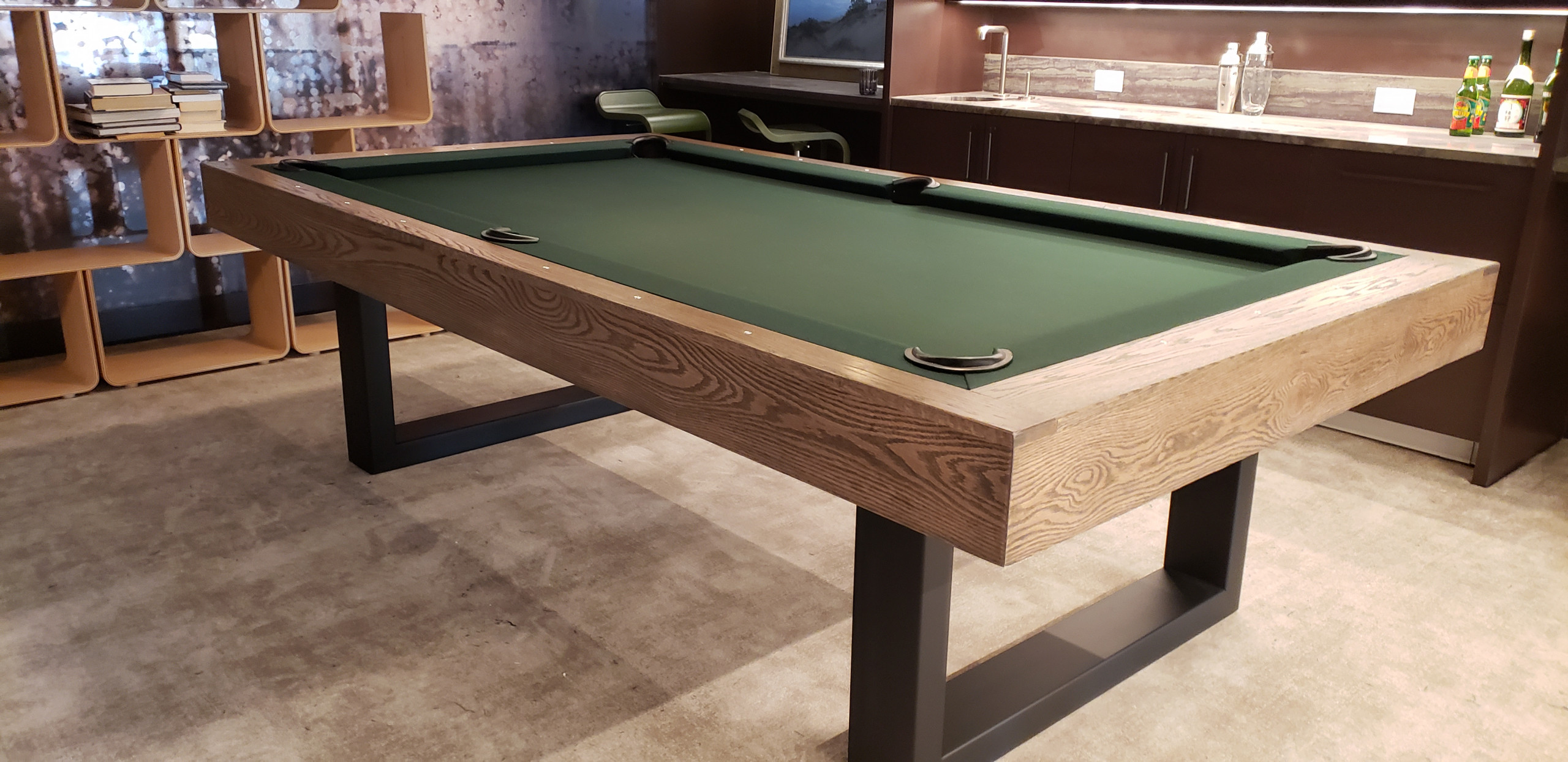modern pool tables, custom pool tables, american made billiards mfg