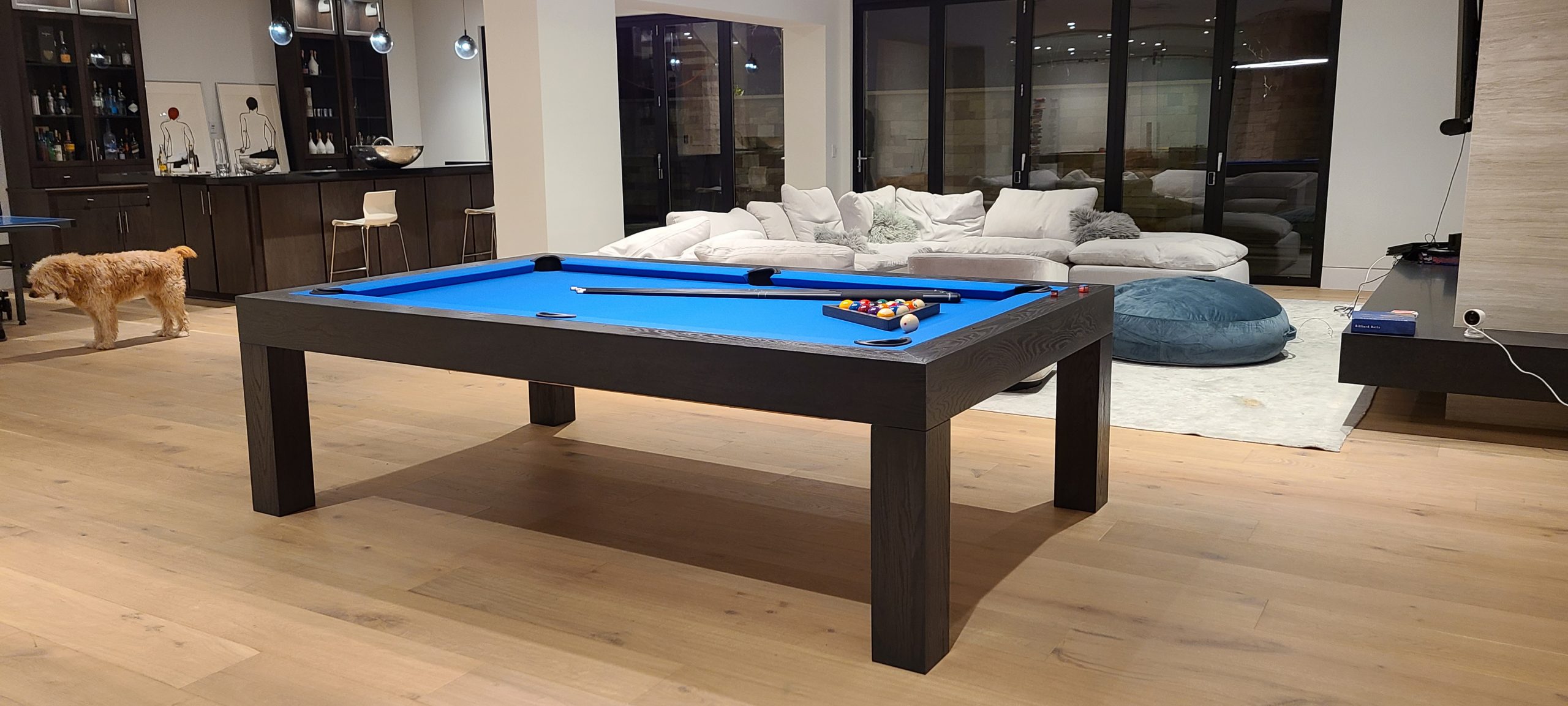 modern pool tables, custom pool tables, american made billiards mfg