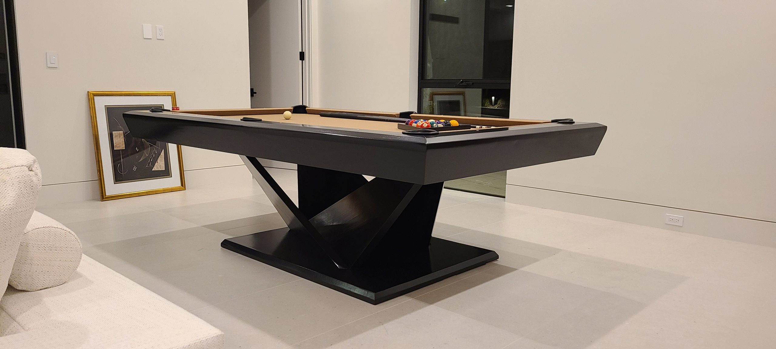 modern pool tables, custom pool tables, american made billiards mfg