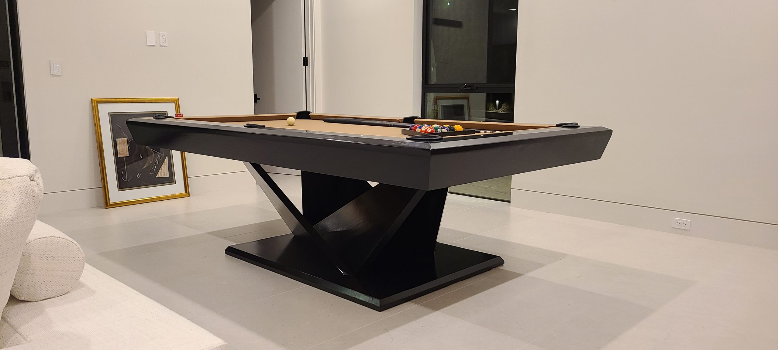 modern pool tables, custom pool tables, american made billiards mfg
