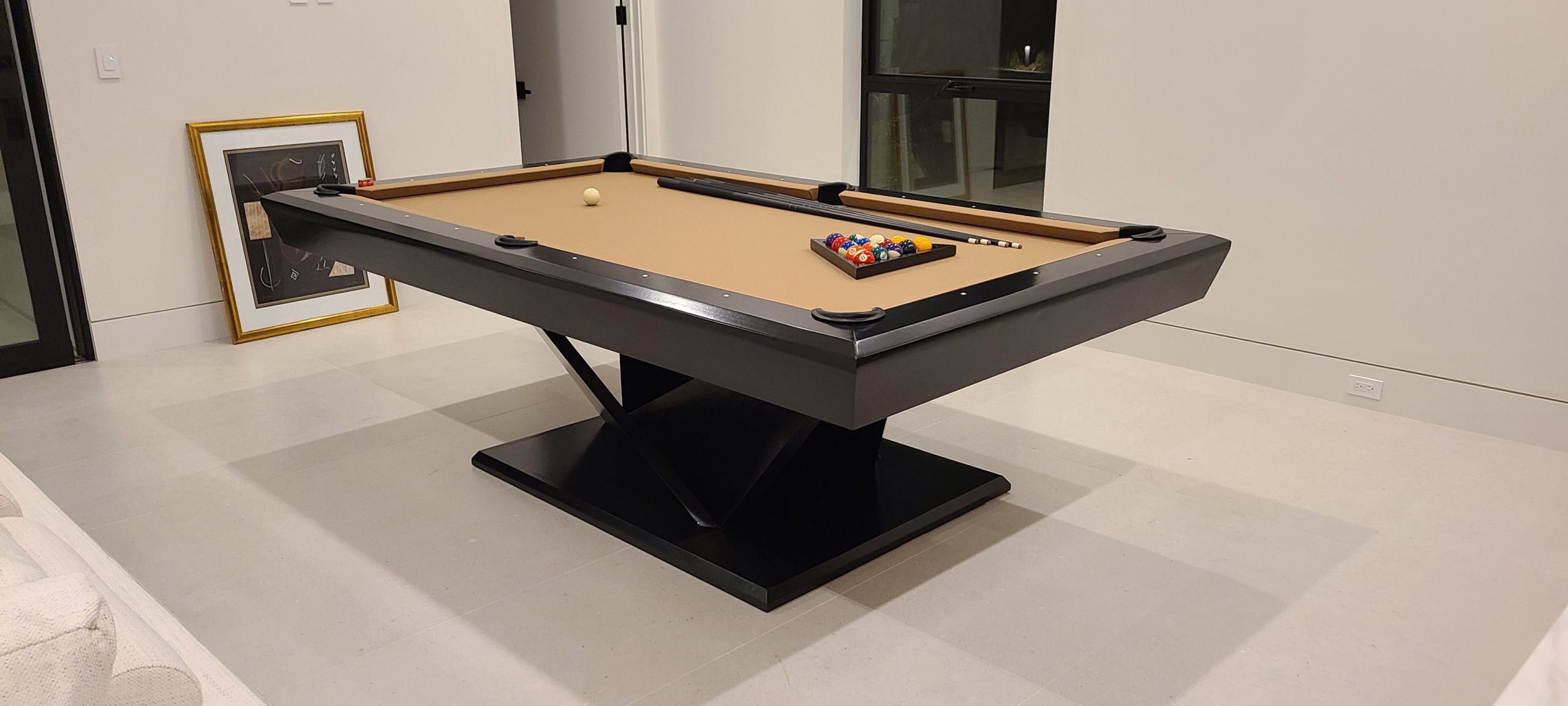 modern pool tables, custom pool tables, american made billiards mfg