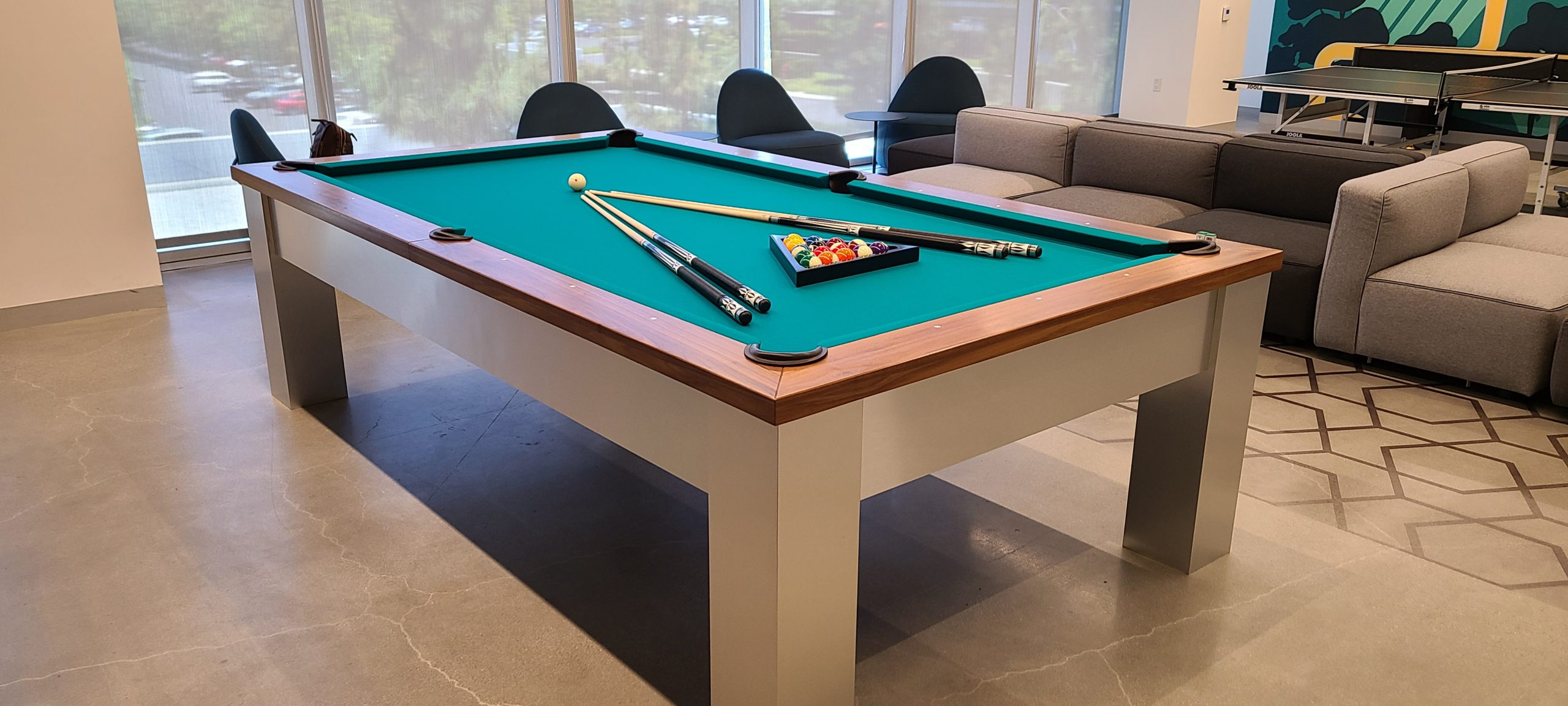 modern pool tables, custom pool tables, american made billiards mfg