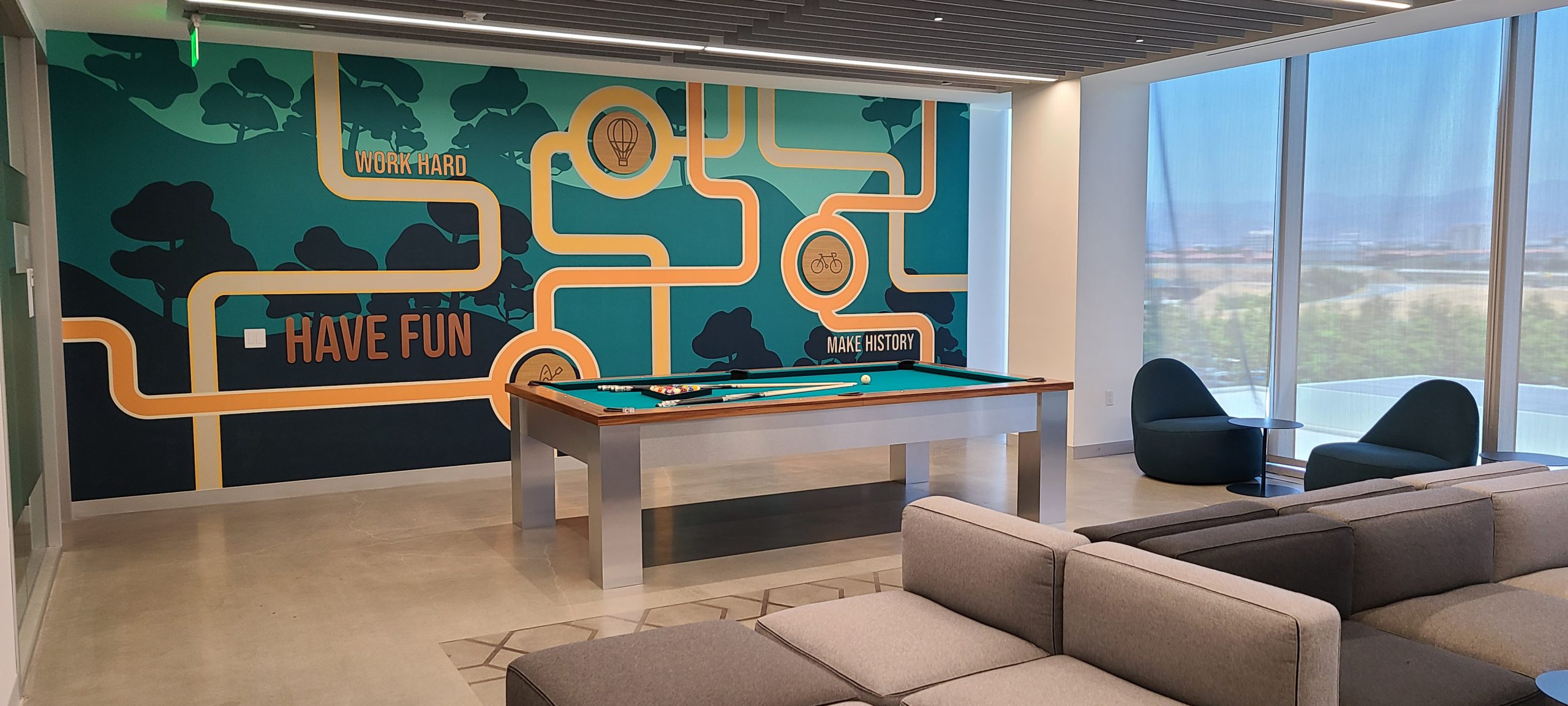 modern pool tables, custom pool tables, american made billiards mfg